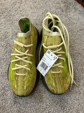 Yeezy Boost 380 Olive Yellow/Neon Knit Sneakers